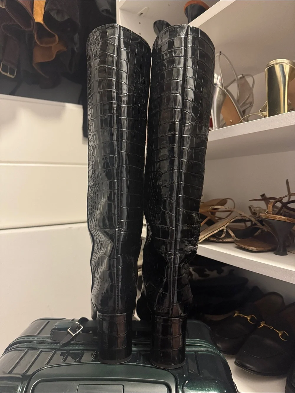 Paris Texas Anja Black Leather Boots